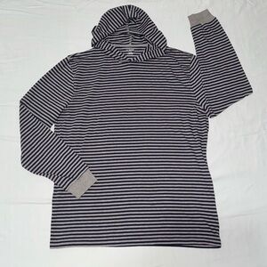 J.Crew Striped Long Sleeve Hoodie (Size Large)